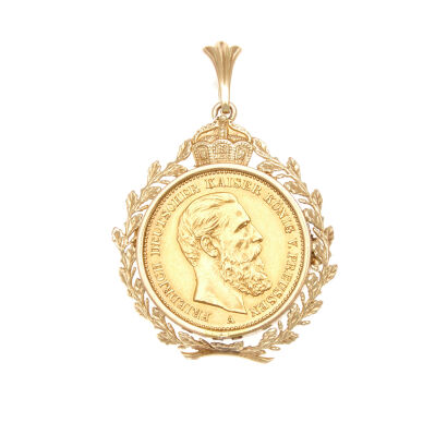 22ct German Empire Gold Coin Pendant