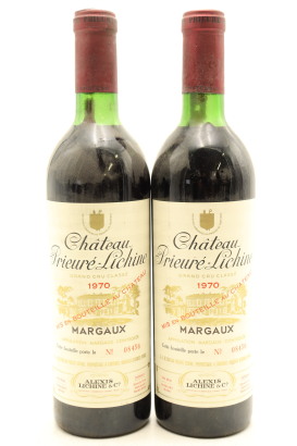 (1) 1970 Chateau Prieure-Lichine & Chateau Carbonnieux, Margaux & Pessac-Leognan, Two Bottles Sold as One Lot