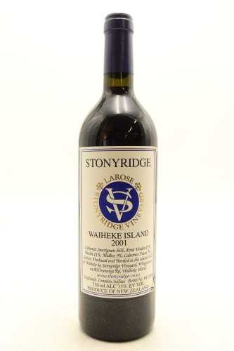 (1) 2001 Stonyridge Vineyard Larose, Waiheke Island