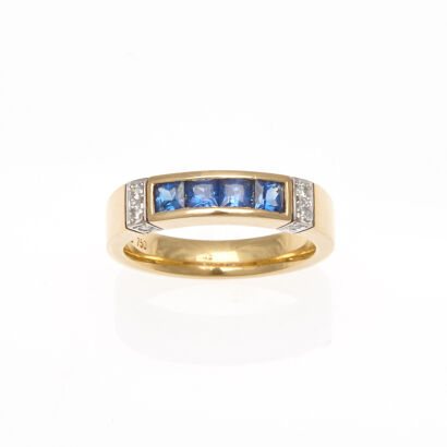 18ct Sapphire and Diamond Ring