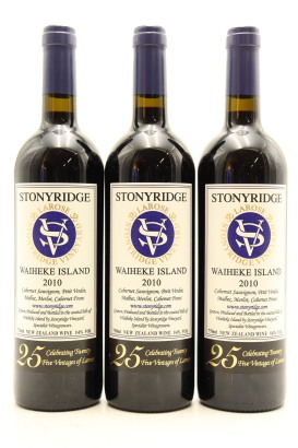 (3) 2010 Stonyridge Vineyard Larose, Waiheke Island