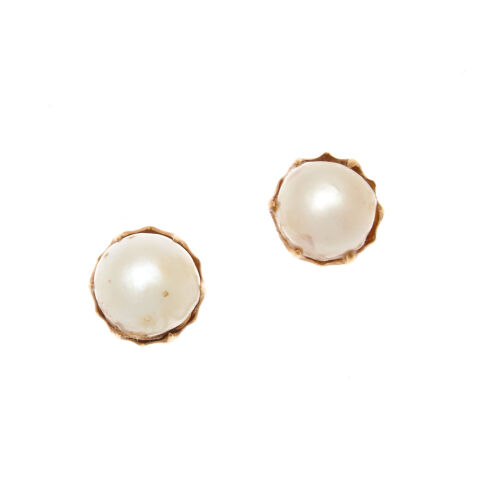 21ct Pearl Stud Earrings