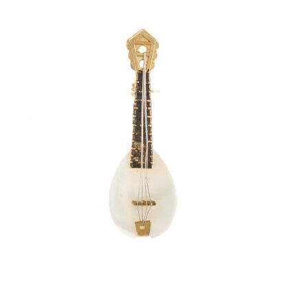 Mother of Pearl Tetrachordo Brooch