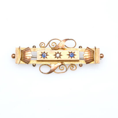 9ct Bar Brooch