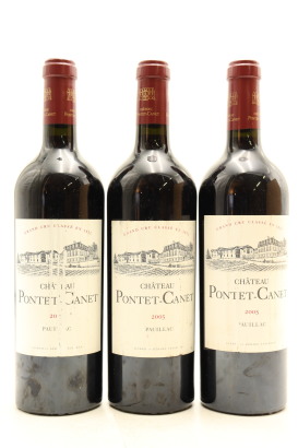 (3) 2005 Chateau Pontet-Canet, Pauillac [JR 17.5] [RP97] [WS96]