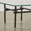 A Pair of Italian Glass Top Scaffold-Style Side Tables - 3
