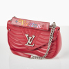 Louis Vuitton Red Quilted Leather New Wave Chain Bag