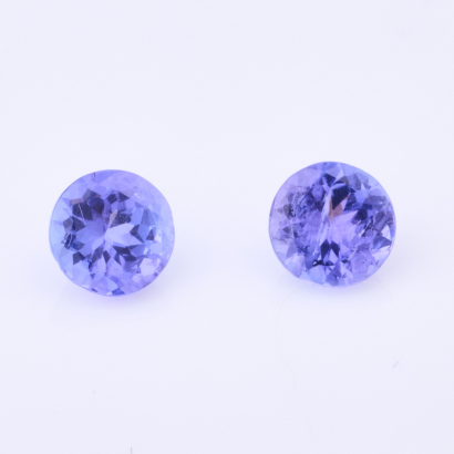 Loose 1.40ct Round Mixed cut Tanzanties