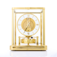 Jaeger-LeCoultre Atmos Clock, Model ref 220.107. 2 with Original Box/Papers, circa 1992