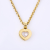 18ct Yellow Gold, Chopard Happy Diamond Pendant and Chain with Box