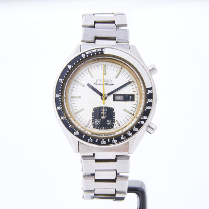 40mm Vintage, Stainless Steel Seiko Speedtimer Wristwatch