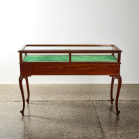 A Mahogany Shop Display Cabinet In A Victorian Style