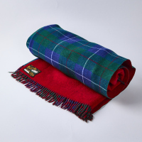 A Mosgiel Woolen Mills Double Sided Wool Travel Rug