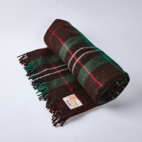 A Vintage Kaiapoi Wool Plaid Travel Rug