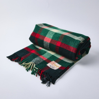 A Vintage Kaiapoi Wool Plaid Travel Rug