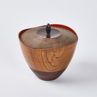 A Woodturned Japan Line Elm Bowl