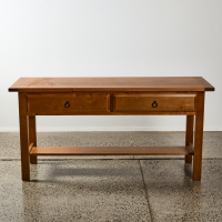 A Solid Wood Hallway Console