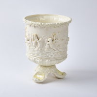 A Belleek Footed Vase