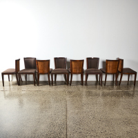 A Suit Of Eight Barbara Barry For Baker Furniture Tzara Chairs