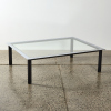 A Glass and Metal Coffee Table - 2