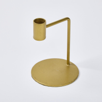 A Brass Modernist Candle Holder