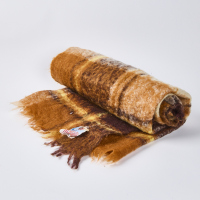 A Vintage Yacht Plaid Mohair Rug