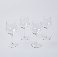 A Set of Four Crystal Wine Glasses