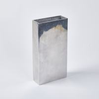 An Alluminium Rectangluar Vase