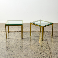 A Pair of Brass Side Tables c.1980s