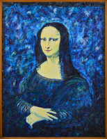 A Hand Painted Reinterpretation Of The Mona Lisa