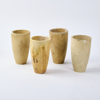 Four Ceramic Gold Smelting Crucibles