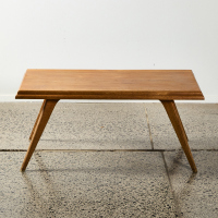 A Mid Century Solid Wood Coffee Table