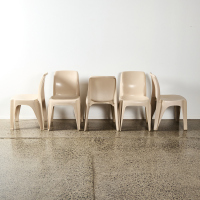 Sebel Integra Mark 2 Mushroom Plastic Chairs