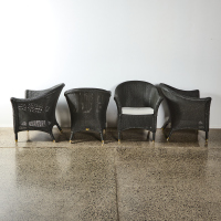 Four Llyod Loom Tub Chairs
