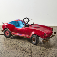 A Patinaed Vintage Ac Cobra Pedal Car