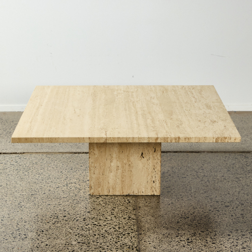 A Travertine Coffee Table