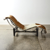 An LC4 Style Cowhide Chaise Longue