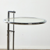 A Chrome and Glass Eileen Gray Style Side Table - 2
