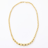 18ct Yellow Gold, 48cm Graduated Round Belcher Link Chain - 2