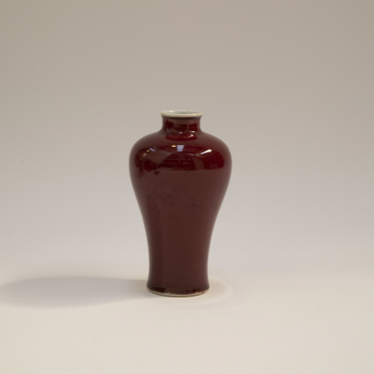 A Chinese Jun-type red glazed small vase
