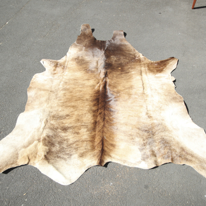A brown cowhide