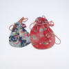 Two Japanese early-mid 20th silk maid's purses