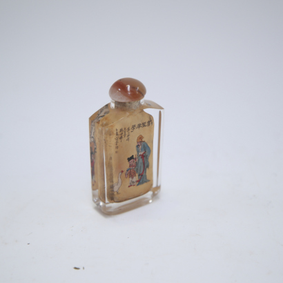A Chinese inner-painted big glass snuff bottle