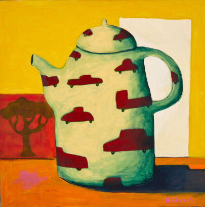 ROBYN GIBSON Decorated Teapot