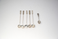 Six Chinese early 20th-centur silver spoons