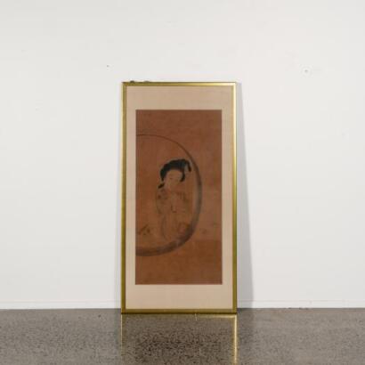 A Chinese ' lady figural' painting