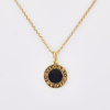 18ct Yellow Gold, 46cm Bvlgari Bvlgari Onyx Necklace with Box