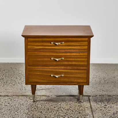 A Mahogany Art Deco Bedside