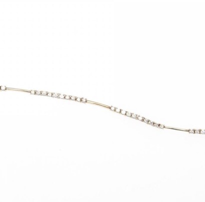 18ct White Gold Diamond Bracelet