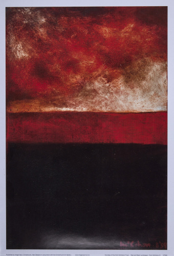 COLIN MCCAHON Red and Black Landscape